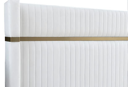 Evon White/Gold Bedroom Set B7551