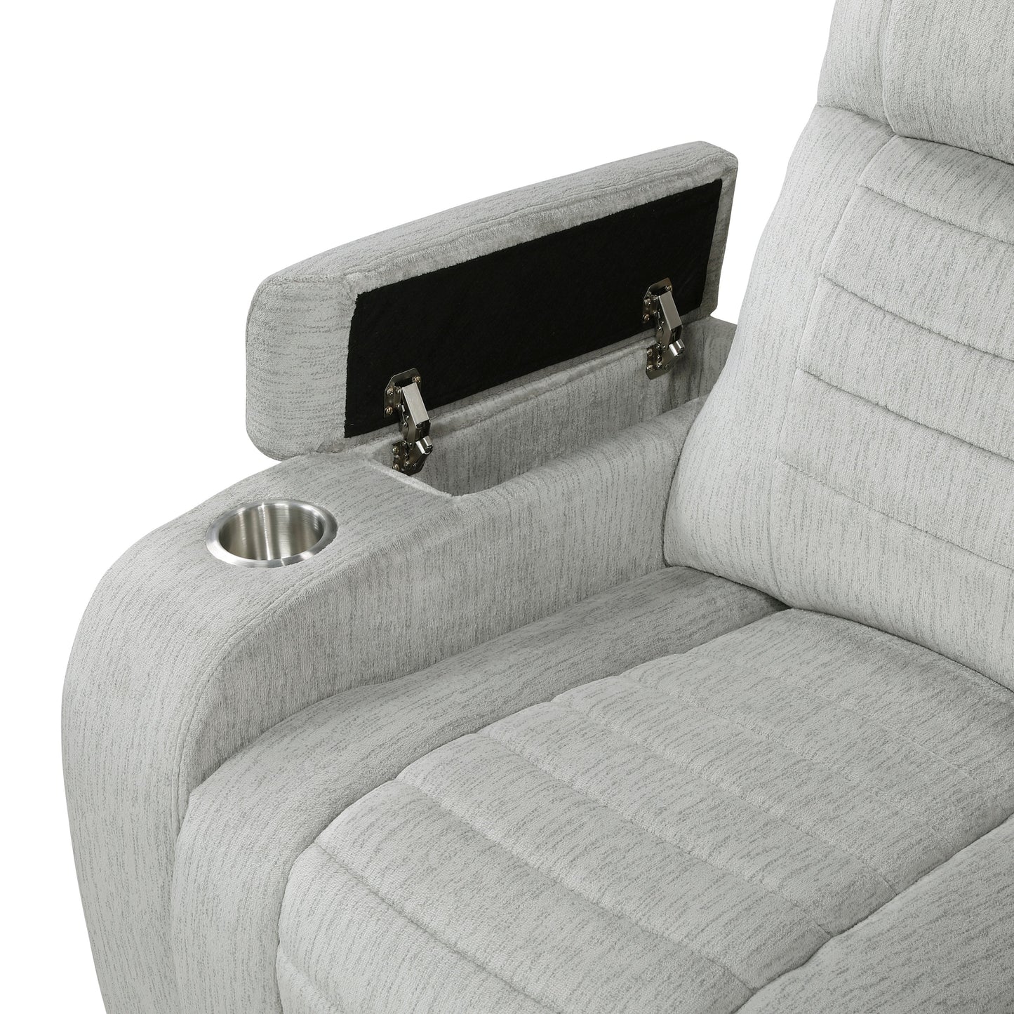 Ronan Light Gray Double Reclining Living Room Set 8455