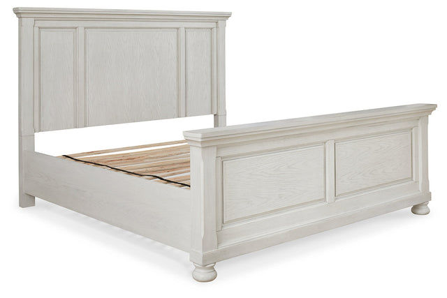 Robbinsdale Antique White Panel Bedroom Set B742