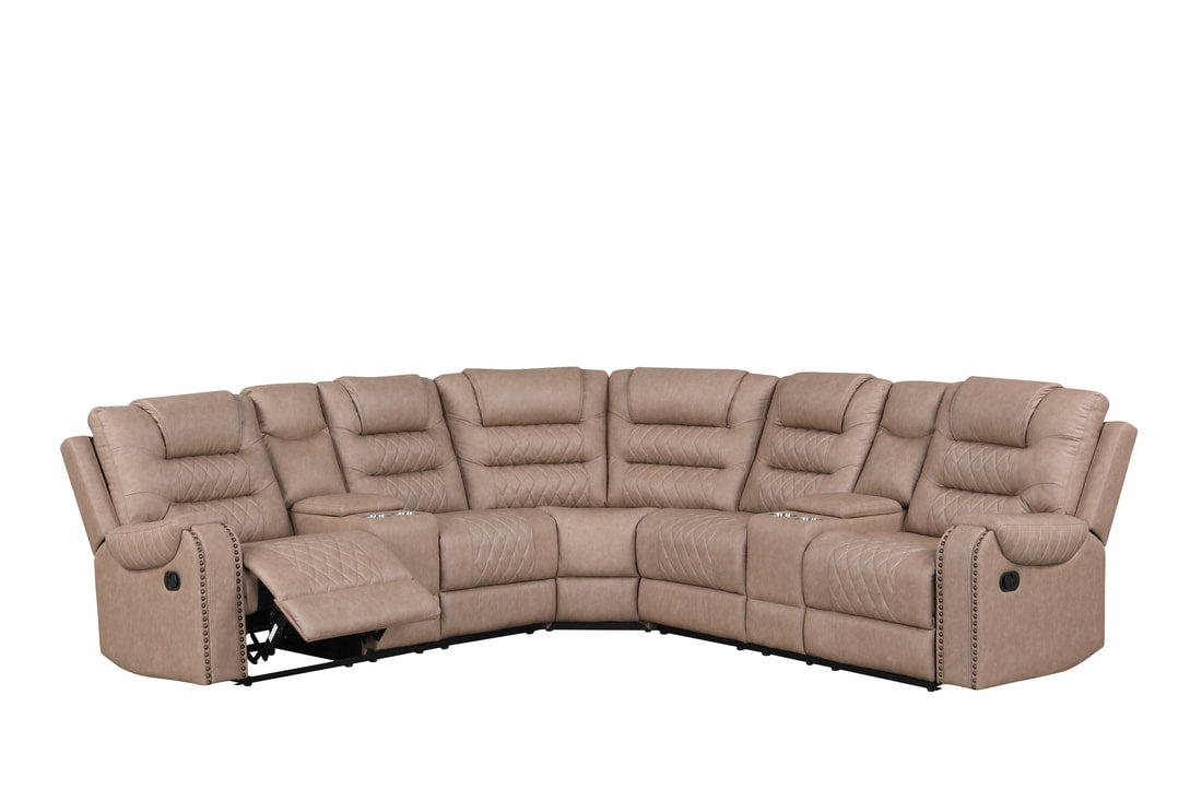 Jordon4 2tone Reclining Sectional