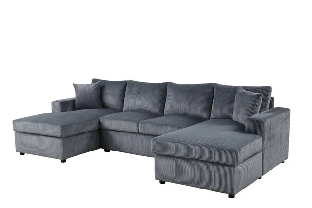 Teresa Grey Double Chaise Sectional