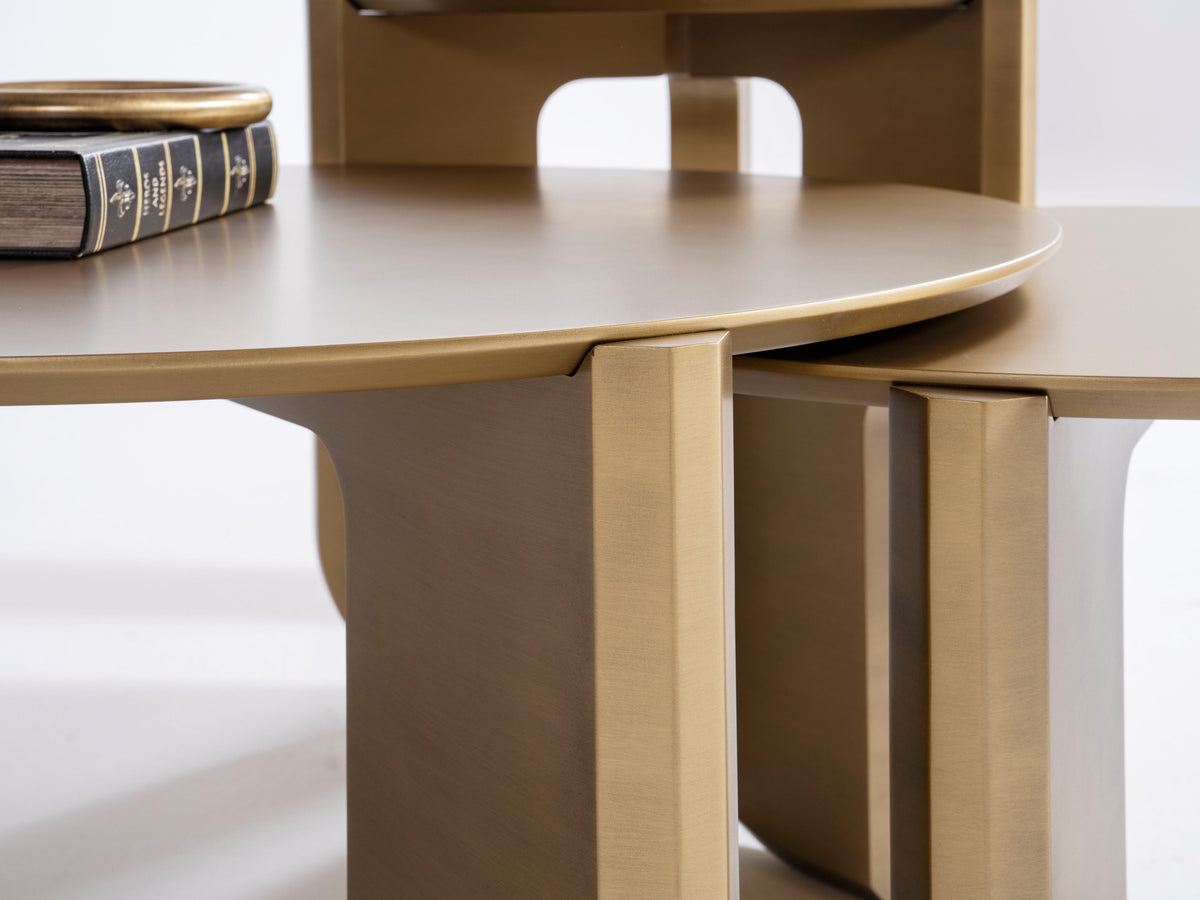 720 Gold 3pc Coffee Table Set