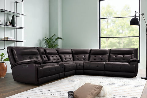 Starlight Brown POWER/OVERSIZED Reclining Sectional S8900