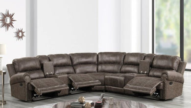 Carrol Grey OVERSIZED Reclining Sectional