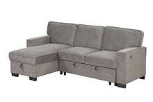 Load image into Gallery viewer, Marcos Grey Sectional With Pull-Out Bed