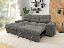 Load image into Gallery viewer, Kevin Grey Sectional With Pull-Out Bed