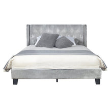 Load image into Gallery viewer, Katy King Platform Bed Silver HH778