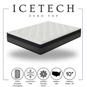ICETECH 10" Euro Top Full Mattress