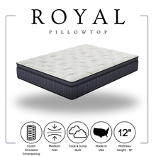 Load image into Gallery viewer, ROYAL ULTRA PLUSH 12&quot; HYBRID
Pillow Top Queen Mattress