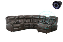 Load image into Gallery viewer, Champion Brown (LED/BLUETOOTH SPEAKERS) Reclining Sectional