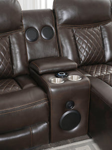 Champion Brown (LED/BLUETOOTH SPEAKERS) Reclining Sectional