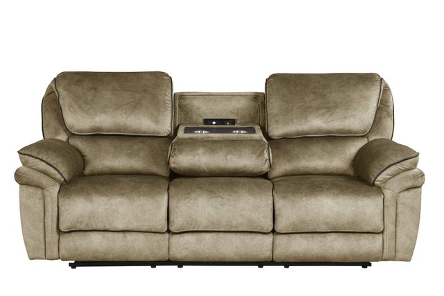 Perry Brown Fabric OVERSIZED 3PC Reclining Set