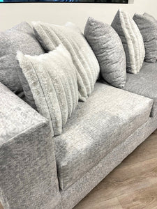 410 Grey/Stone Fabric Sectional