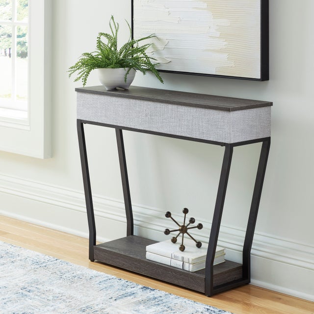 Sethlen Gray/Black Console Table A4000640