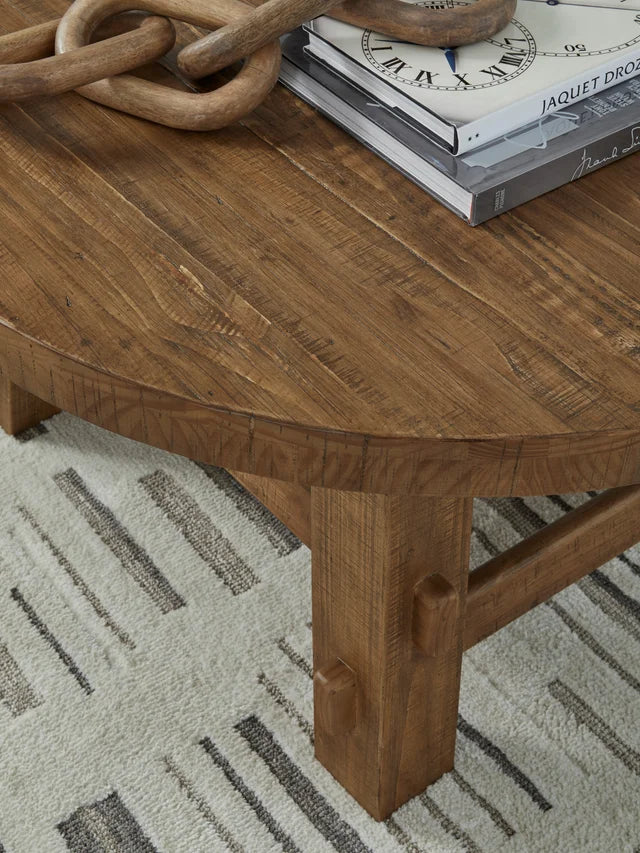 Mackifeld Warm Brown Coffee Table T724