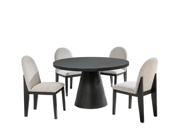 D500 Black/Grey 5pc Dining Room Set