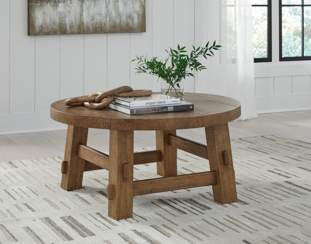 Mackifeld Warm Brown Coffee Table T724