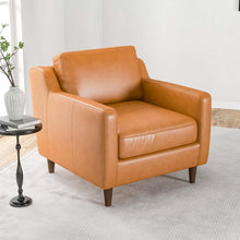 Load image into Gallery viewer, Cooper Tan Genuine Leather Lounge Chair