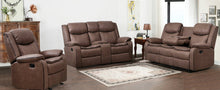 Load image into Gallery viewer, Weston Brown 3pc Reclining Set