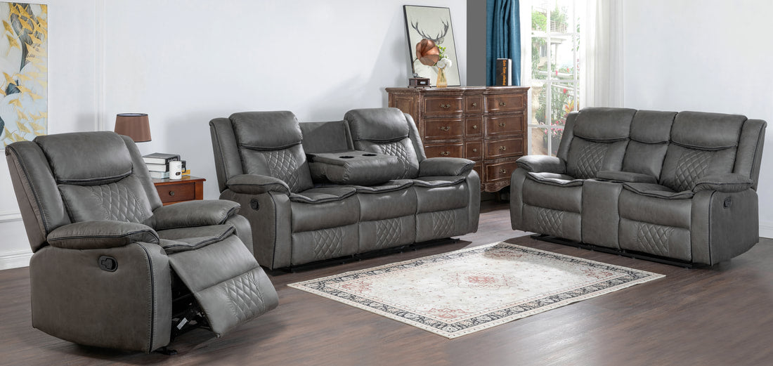 Weston Grey 3PC Reclining Set