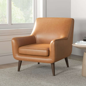 Alex Tan Genuine Leather Lounge Chair