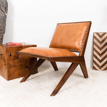 Load image into Gallery viewer, Colin Tan Leather Lounge Chair