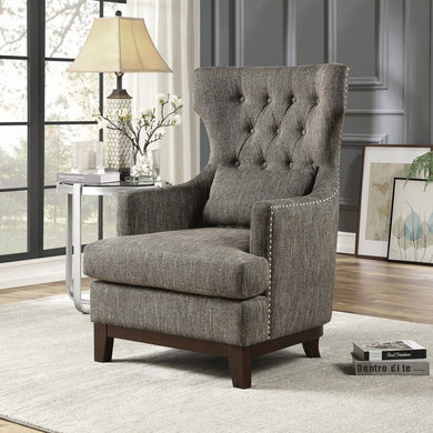 Adriano Brownish Grey  Accent Chair 1217