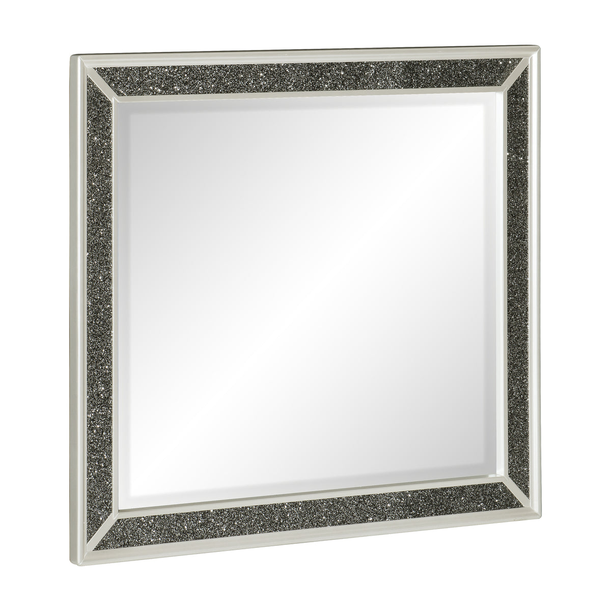 Salon LED White Pearlescent Bedroom Set 1572