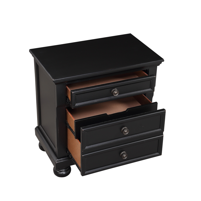 Laurelin Black Storage Bedroom Set 1714 - Harwin Furniture