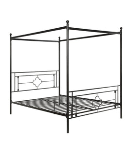 Hosta Black Twin Metal Canopy Platform Bed | 1758