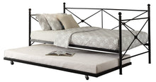 Load image into Gallery viewer, Jones Black Metal Daybed with Trundle | 4964