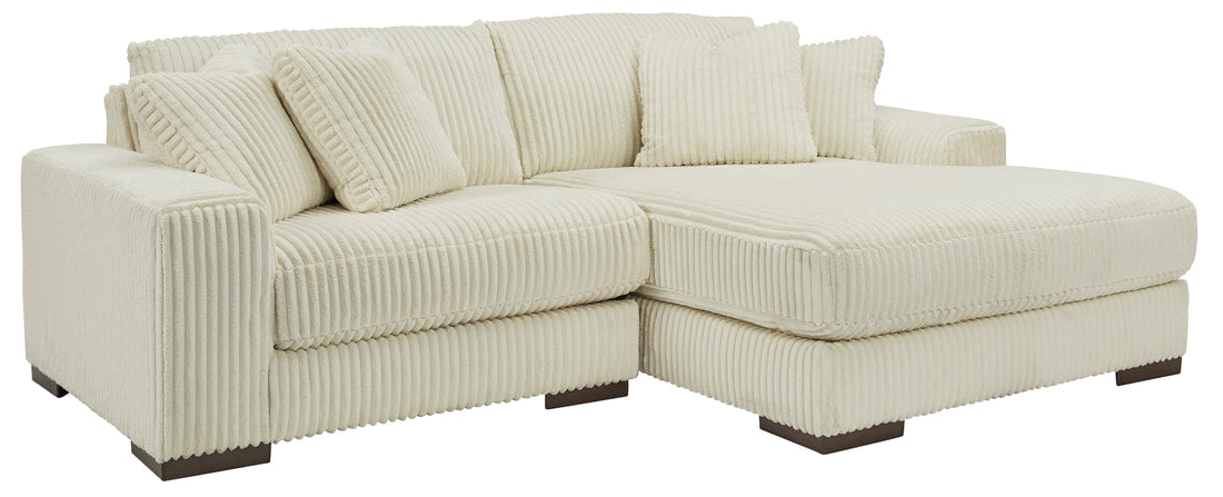 Lindyn Ivory 2pc RAF Sectional 21104