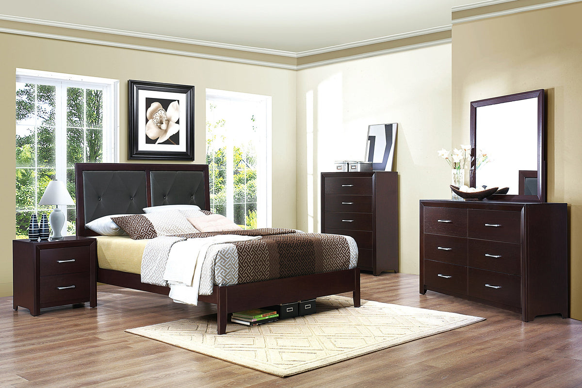 Edina Expresso Panel Youth Bedroom Set 2145 - Harwin Furniture