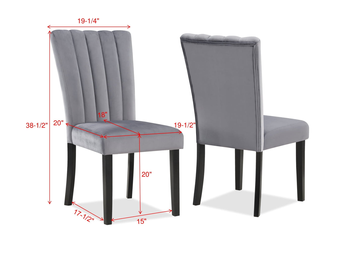 Pascal Gray/White Marble-Top Dining Set 2224