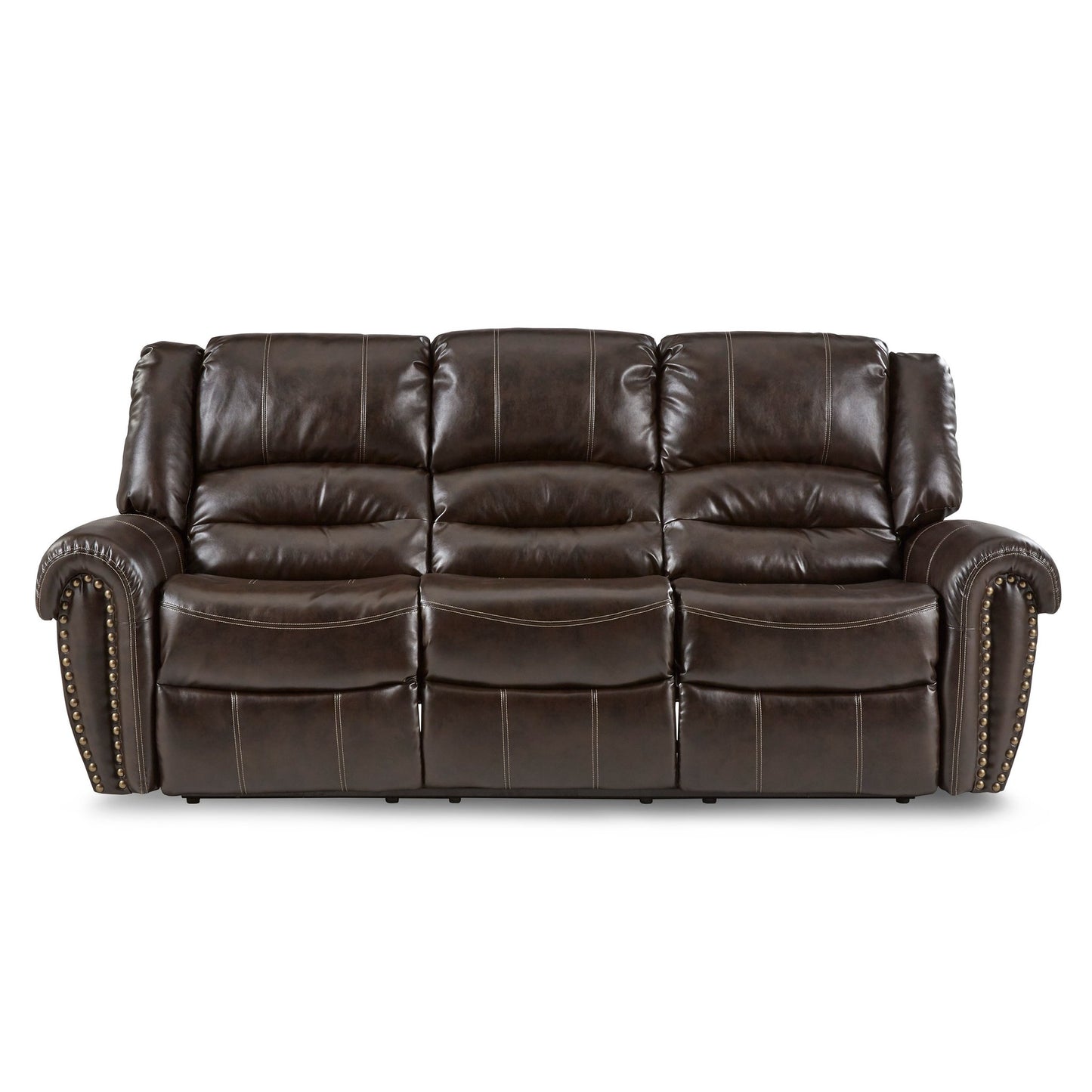 Center Hill Brown Reclining Sofa and Loveseat 9668