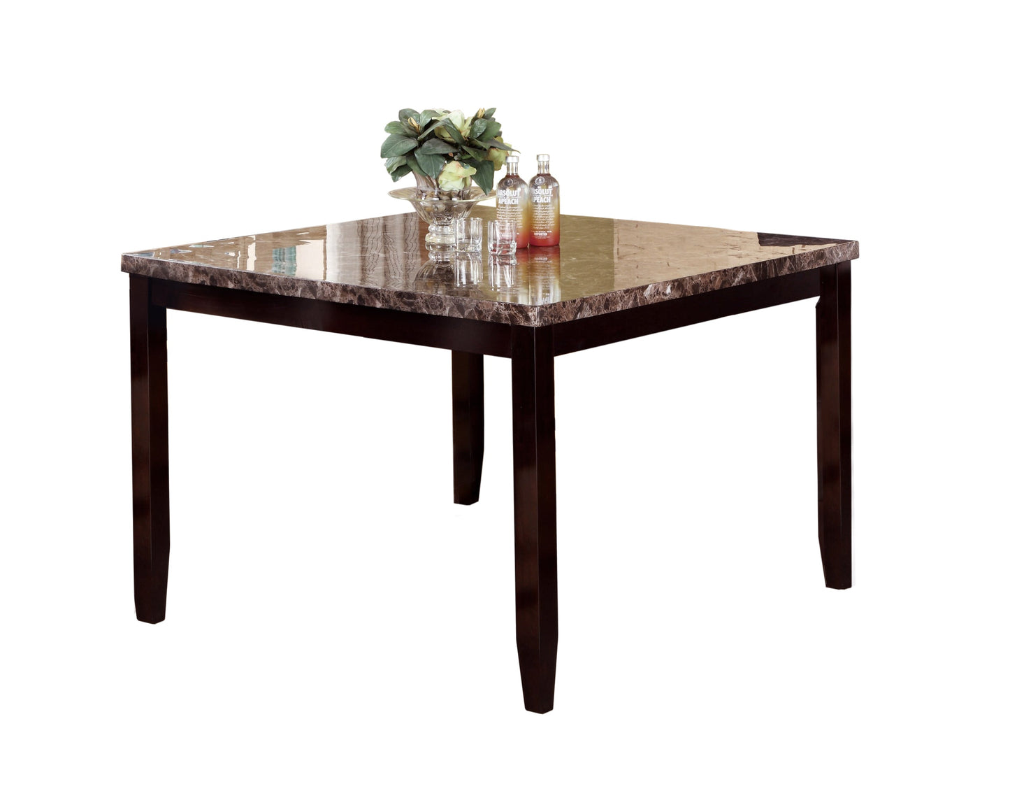 Ferrara Brown Faux Marble Counter Height Set | 2721