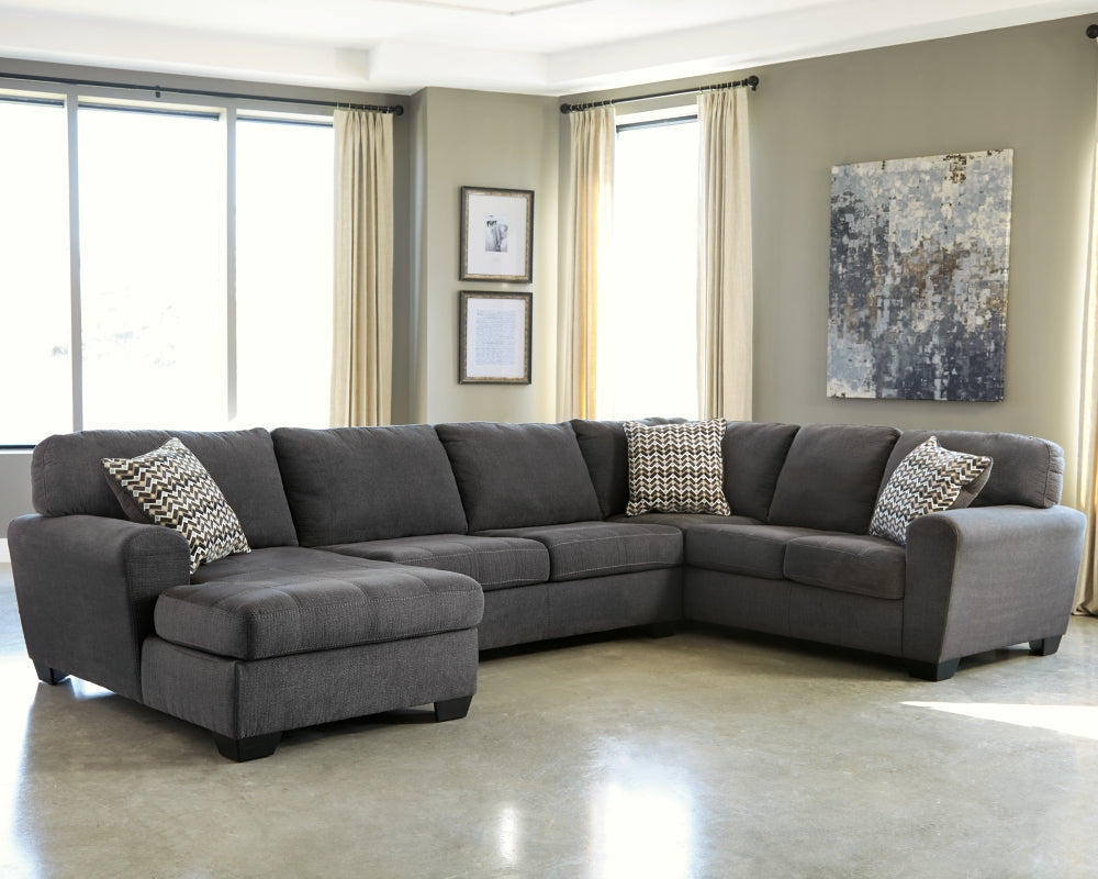 Ambee Slate 3-Piece Sectional with Chaise LAF | 28620