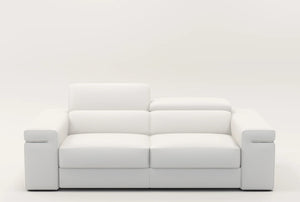 Soho White LEATHER MATCH Sofa and Loveseat S8020