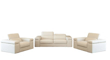 Load image into Gallery viewer, Soho White LEATHER MATCH Sofa and Loveseat S8020