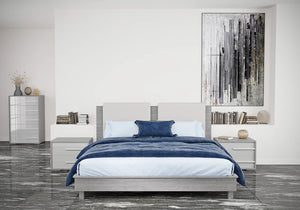 Erika Collection Grey Italian Bedroom Set