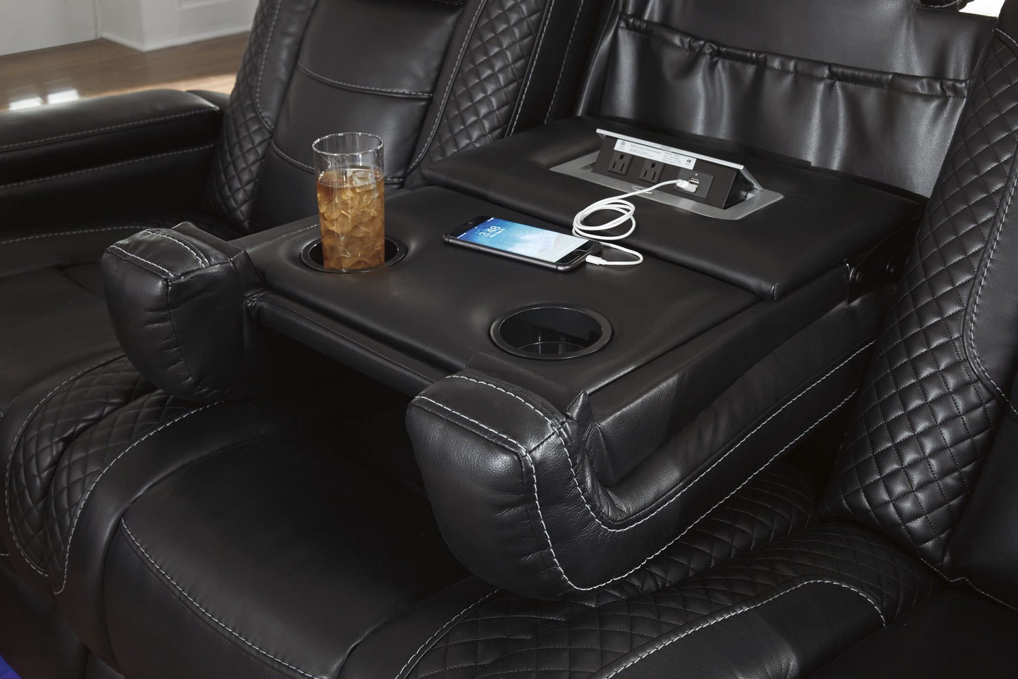 Party Time Midnight LED/POWER Reclining Sofa and Loveseat
37003