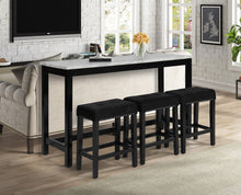 Load image into Gallery viewer, Lennon Black 4-Piece Counter Height Set

3715