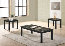 Load image into Gallery viewer, Thurner Black 3-Piece Coffee Table Set 4167