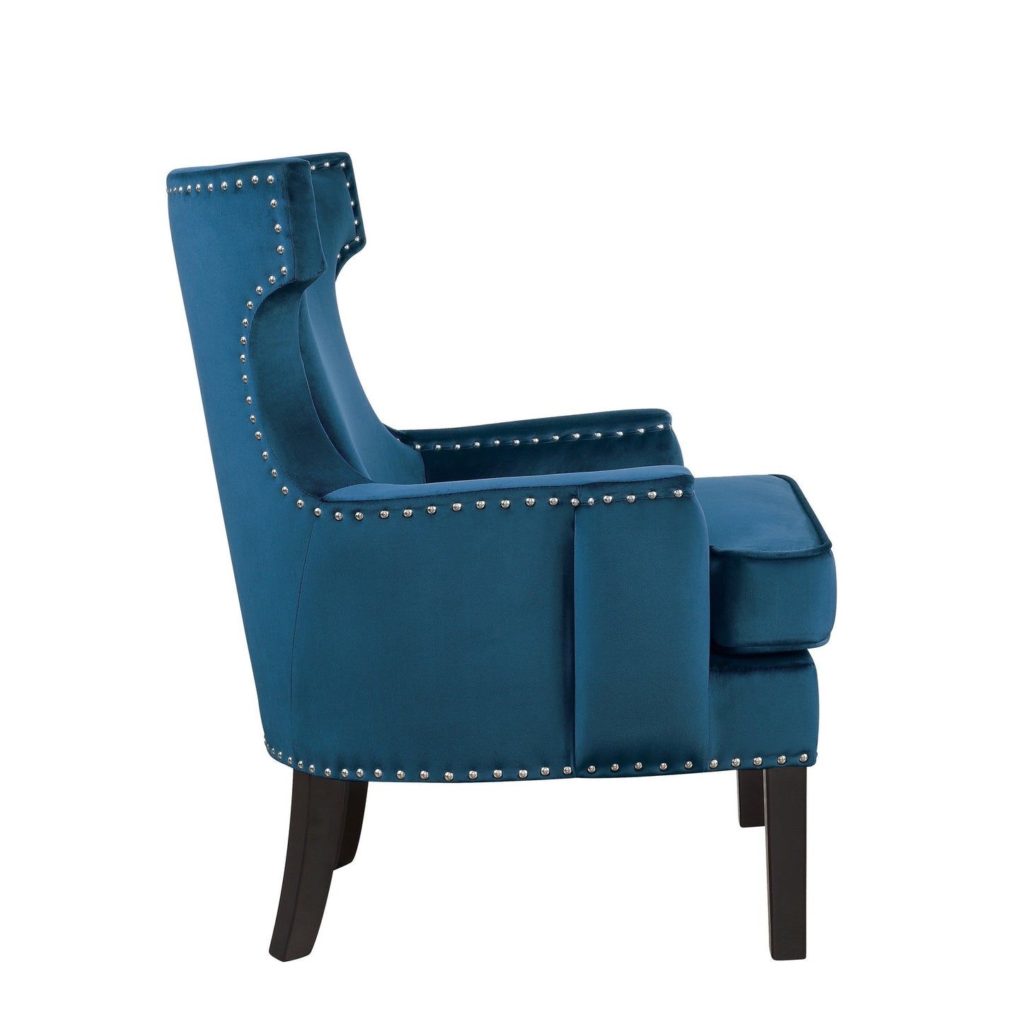 Lapis Blue Velvet Accent Chair 1190