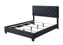 Load image into Gallery viewer, Ezra Charcoal Queen Upholstered Panel Bed 5091