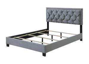 Danzy Gray Queen Upholstered Panel Bed 5092
