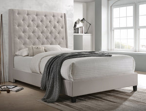 Chantilly Khaki Upholstered King Bed | 5265