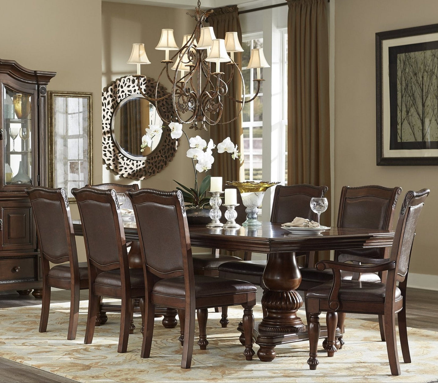 Lordsburg Brown/Cherry Extendable Dining Set | 5473