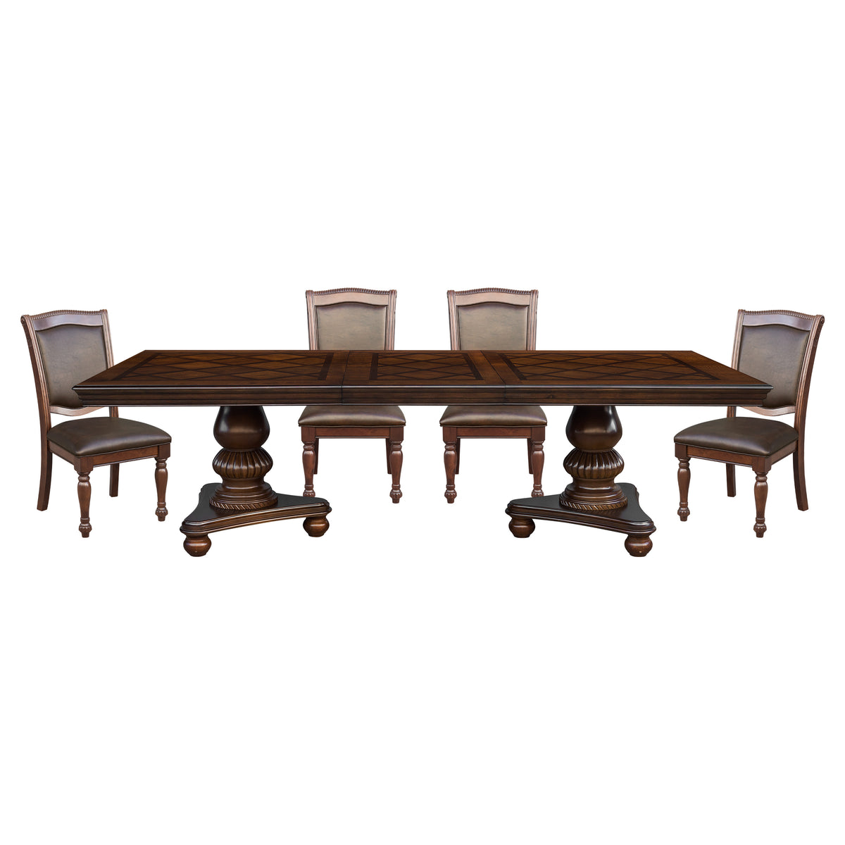Lordsburg Brown/Cherry Extendable Dining Set | 5473