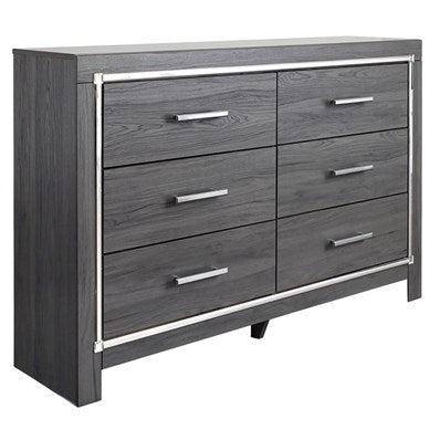 Lodanna Grey LED Panel Bedroom Set |B214
